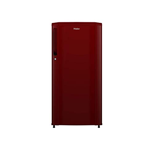 Haier 165 L 1 Star Single Door Refrigerator (HED-171RS-P, Red Steel,2023 Model)
