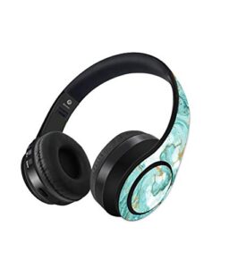 Macmerise Marble Twist Blue On-Ear Bluetooth Headphone with Upto 10 Hours Playback, FM Radio, SD Card, Soft Padded Ear Cushions and Passive Noise Isolation | Decibel Wireless Headphone