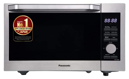 Panasonic 30L Convection Microwave Oven (NN-CT69MSFDG, Silver, FIR Heat Technology, 360 Heat Wrap, Magic Grill, For Baking & Healthy Cooking)