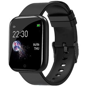 REESO M1 Smart Watch for Men ID-116 Bluetooth Smartwatch Wireless Fitness Band for Boys, Girls, Men, Women & Kids | Sports Gym Watch for All Smart Phones I Heart Rate and BP Monitor(Black)