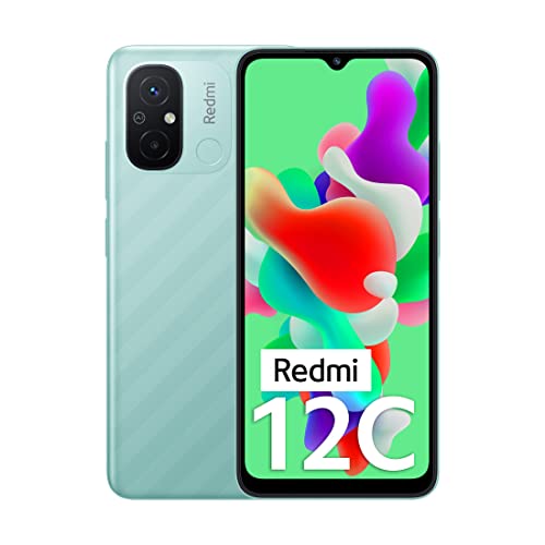 Redmi 12C (Mint Green, 4GB RAM, 64GB Storage)
