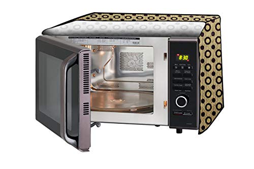 Stylista Microwave Oven Cover for Samsung 32 L Convection CE117PC-B2/XTL Geometric Pattern Yellow