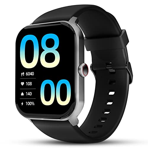 beatXP Marv Neo with 1.85” HD Display Smartwatch, BT Calling, 24 * 7 Continous Health Monitoring, Fast Charging, 100+ Sports Modes, Cloud Based Watch Faces & IP68 Rating (Electric Black)