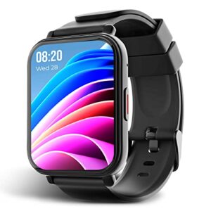 beatXP Unbound NEO 1.8" Super AMOLED 2.5D Curved Display, One-Tap BT Calling Smartwatch (Black)