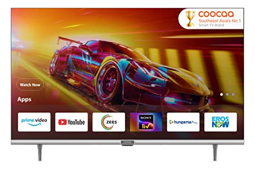 coocaa 80 cm (32 inches) Frameless Series HD Ready Smart IPS LED TV 32S3U Pro (Black)