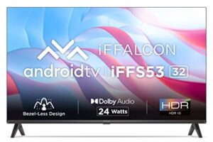 iFFALCON 80.04 cm (32 inches) Bezel-Less S Series HD Ready Smart Android LED TV iFF32S53 (Black)