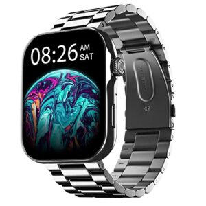 Noise Newly Launched ColorFit Ultra 3 Smart Watch with Metal Strap, 1.96" AMOLED Display, Bluetooth Calling, Metallic Build, Functional Crown, Gesture Control (Glossy Silver: Elite Edition)