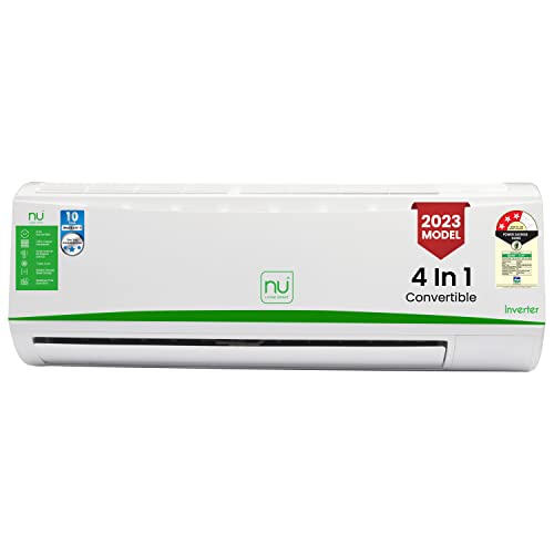 NU 1.5 Ton 3 Star Inverter Split AC (2023 Model, NUAC153SCIA, White)