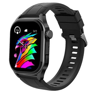 Fire-Boltt Emperor AMOLED 1.96" Display, Bluetooth Calling Smartwatch, AI Voice Assistant, 100+ App Based Sports Modes, Rotating Crown with Always On Display (Black)
