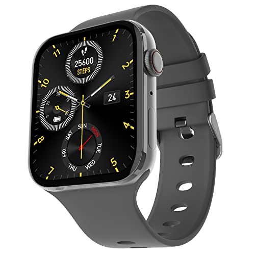 Fire-Boltt Visionary 1.78" AMOLED Bluetooth Calling Smartwatch with 368 * 448 Pixel Resolution, Rotating Crown & 60Hz Refresh Rate 100+ Sports Mode, TWS Connection, Voice Assistance (Dark Grey)