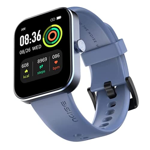 Noise ColorFit Pulse Grand Smart Watch with 1.69"(4.29cm) HD Display, 60 Sports Modes, 150 Watch Faces, Fast Charge, Spo2, Stress, Sleep, Heart Rate Monitoring & IP68 Waterproof (Electric Blue)