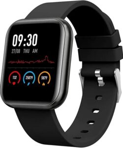 OLAID ID116 Smartwatch for Men Women Girls Boys Kids -Waterproof Bluetooth Fitness Band with Heart Rate Monitor, SpO2, Pedometer, Sleep Monitor, 1.3 Inch Screen, Fast Charging - Under 500