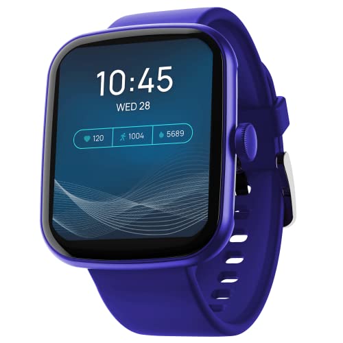 boAt Wave Style with 1.69" Square HD Display, HR & SpO2 Monitoring, 7 Days Battery Life, 600+ Watch Faces, Crest App Health Ecosystem, Multiple Sports Modes, IP68(Deep Blue)