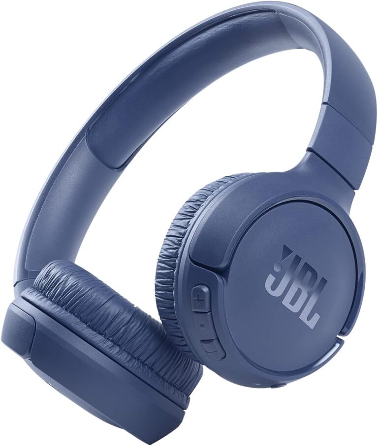 JBL Tune 510BT, On Ear Wireless Headphones with Mic, up to 40 Hours Playtime, Pure Bass, Quick Charging, Dual Pairing, Bluetooth 5.0 & Voice Assistant Support for Mobile Phones (Blue)