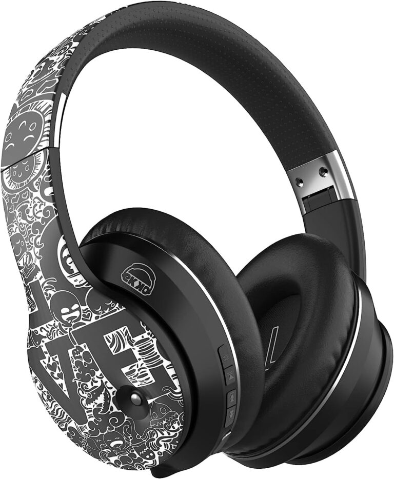 Ekko Skull Alter EGO H02 - Wireless Headphones with ENC Call Noise Cancellation Upto 15H Playback, On Ear Headphones with Mic, Max Bass, Twin Connect, Siri & Google Assistant Activate (Black)
