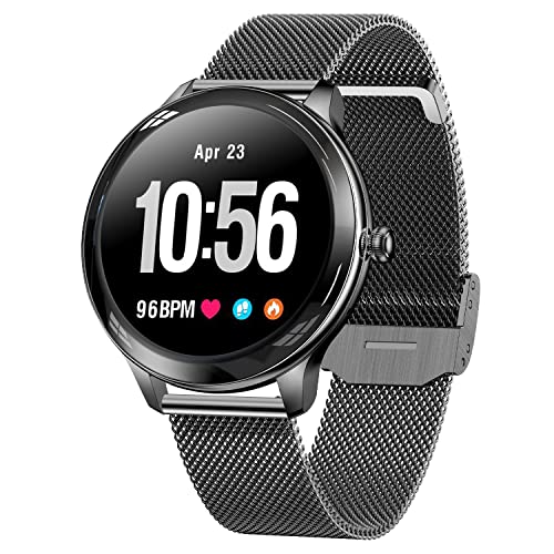 Fire-Boltt Allure Women's Lux Edition Smartwatch, 1.09" Display with Bluetooth Calling, Fast Charging, 360 Health Feature, Multiple Sports Modes & Watch Faces (Black)