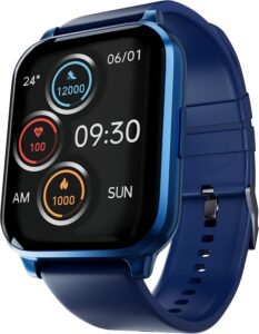 Fire-Boltt Ninja 3 Smartwatch Full Touch 1.69 & 60 Sports Modes with IP68, Sp02 Tracking, Over 100 Cloud based watch faces (Navy Blue)