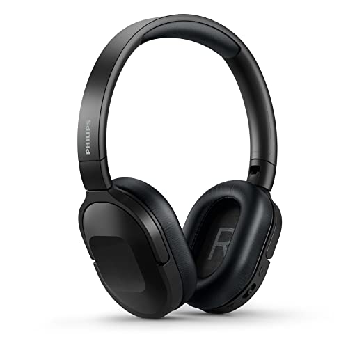Philips Audio TAH6506BK/00 Slim & Lightweight Bluetooth Wireless Over Ear Headphones with Active Noise Cancellation, 30 Hrs Playtime & Multipoint Pairing with mic (Black)