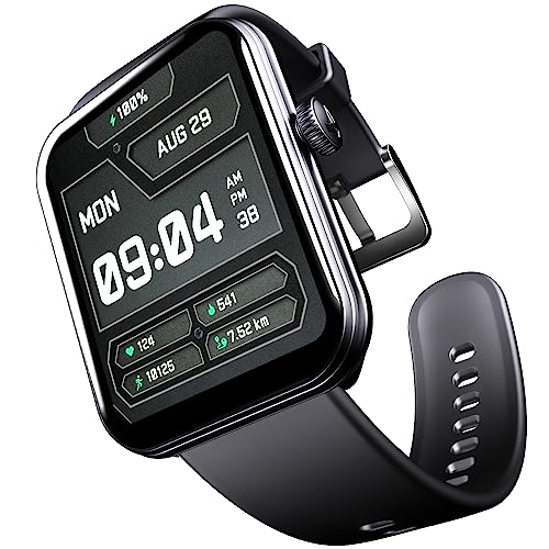 boAt Newly Launched Xtend Plus Smartwatch with 1.78" AMOLED Display, Advanced BT Calling, 100+ Sports Mode, Always On Display, HR & SP02 Monitoring & Stress Monitoring(Jet Black)