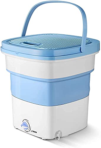 Ziria Mini Foldable Washing Machine, Portable Washing Machine - Ultrasonic Cleaning Machine, Folding Mini Laundry, Small Automatic USB Powered Cleaning Washer for Travel Home Business Trip (2.0kg)