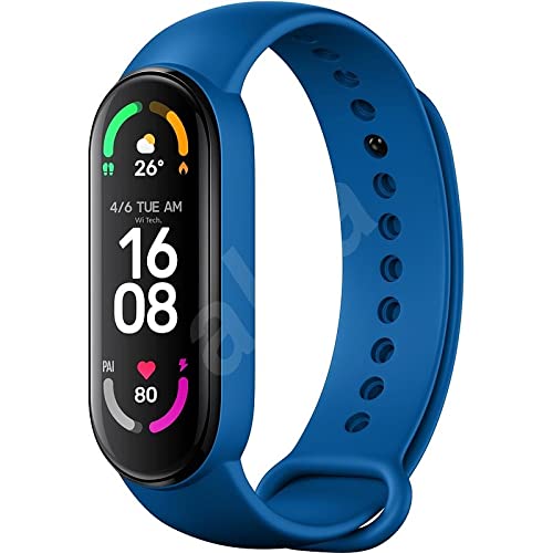 Adlynlife M6 Smart Band Wireless Sweatproof Fitness Band| Activity Tracker| Blood Pressure| Heart Rate Sensor| Sleep Monitor| Step Tracking All Android Device & iOS Device (Navy)