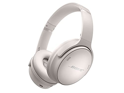 Bose Quietcomfort 45 Bluetooth Wireless Over Ear Headphones with Mic Noise Cancelling - White Smoke