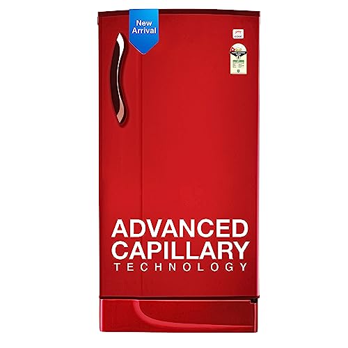Godrej 180 L 1 Star Advanced Capillary Technology Direct Cool Single Door Refrigerator (2023 Model, RD 190A WHF WN RD, Wine Red)