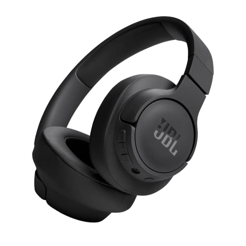 JBL Tune 720BT Wireless Over Ear Headphones with Mic, 76 Hours Playtime, Pure Bass Sound, Quick Charge, Dual Pairing, Voice Aware, App, Lightweight & Comfortable, Bluetooth 5.3 (Black)