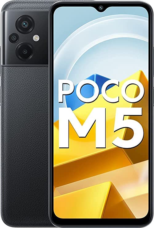 Poco M5 16.71 cm (6.58 inch) Full HD+ Display 50MP + 2MP Depth Sensor + 2MP Macro Sensor | 8MP Front CameraMediatek Helio G99 Processor 5000 mAh Lithium Polymer Battery (64, Power Black, 4 GB RAM)