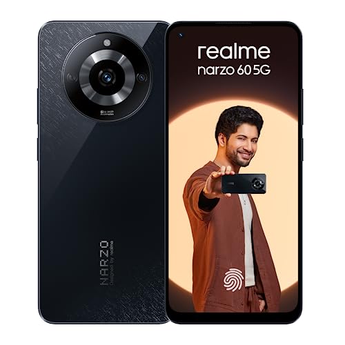 realme narzo 60 5G (Cosmic Black,8GB+128GB) | 90Hz Super AMOLED Display | Ultra Sharp 64 MP Camera | with 33W SUPERVOOC Charger
