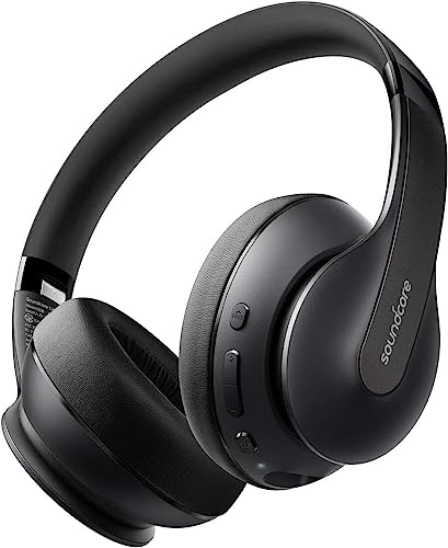 soundcore Anker Life Q10 Wireless Bluetooth Headphones, Over Ear, Foldable, Hi-Res Certified Sound, 60-Hour Playtime, Fast USB-C Charging wtih Deep Bass (Q10 Black)