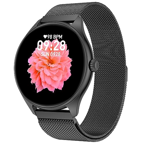 Fire-Boltt Ace Luxury Phoenix AMOLED Stainless Steel Smart Watch 1.43", 700 NITS Brightness, Stainless Steel Rotating Crown, Multipe Sports Modes & 360 Health (Black)