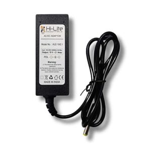 (SAK00200) Hi-Lite Essentials 19V Power Adapter Charger Compatible for ILIFE A4, A4s, A6, V1, V3, V5, V5 Pro, V7, X5 V80 Max Robotic Vacuum Cleaner