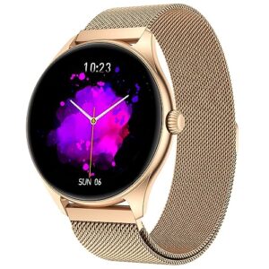 Fire-Boltt Ace Luxury Phoenix AMOLED Stainless Steel Smart Watch 1.43", 700 NITS Brightness, Stainless Steel Rotating Crown, Multipe Sports Modes & 360 Health (Gold)