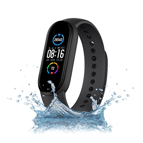 MI Smart Band 5- India's No. 1 Fitness Band, 1.1" (2.8 cm) AMOLED Color Display, 2 Weeks Battery Life, Personal Activity Intelligence (PAI), 11 Sports Mode, Heart Rate, Women's Health Tracking (Black)
