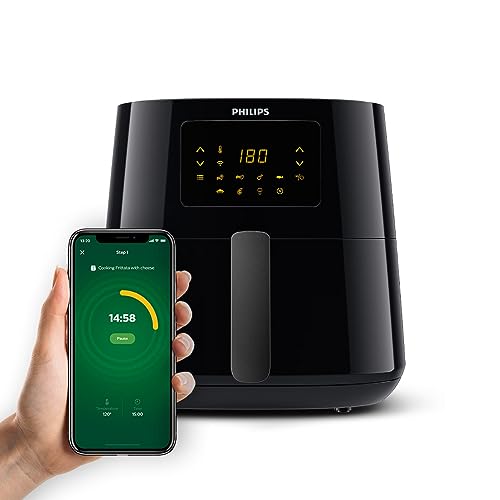 PHILIPS Digital XL Airfryer HD9280/90 (Wifi enabled), Touch Panel, 5000 Series XL 6.2 Ltr (1.2kg), Rapid Air Technology