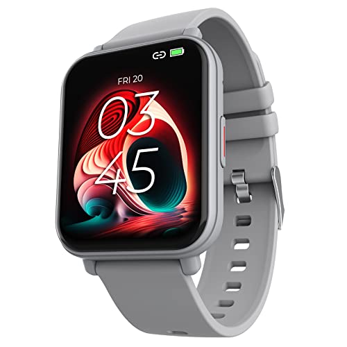 beatXP Unbound Neo 1.8" (4.5 cm) Super AMOLED Display, Bluetooth Calling Smart Watch, 100+ Sports Modes, 500 Nits Brightness, Health & SpO2 Monitoring (Iced Silver)