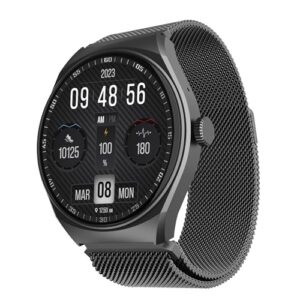 boAt Newly Lauched Lunar Comet Smart Watch with 1.39" HD Display, Advanced Bluetooth Calling, Functional Crown, Multiple Sports Mode,100 Watch Faces, Heart Rate & SPO2 Monitoring,IP67(Metal Grey)