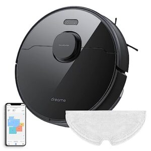 Dreame D9 Max Robotic Vacuum Cleaner and Mop, 4000Pa Strong Suction, Vacuum Robot Sweep and Mop 2-in-1, 180min Runtime, Multi-Floor Mapping, Lidar Navigation, Alexa/App/WiFi Control