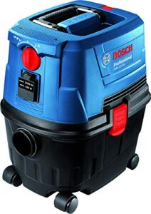 Bosch Gas 15 PS Heavy Duty Corded Electric Wet & Dry Vacuum Cleaner, 1,100W, 270 mbar, 10 Litre Tank, 6 kg + Nozzle & Accessories, 1 Year Warranty