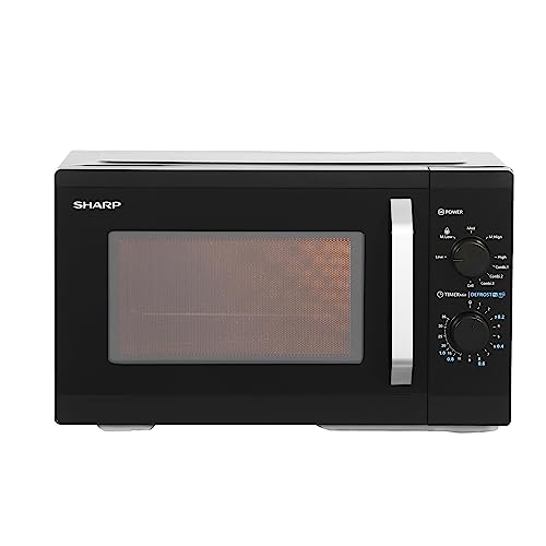 SHARP 25L Bake+Grill Microwave Oven, JAPAN TECHNOLOGY, Auto Menus, Ceramic Coating, Jog-Dial, Quick Start, Model No. R625KNK, Color: Black (2023 Model)