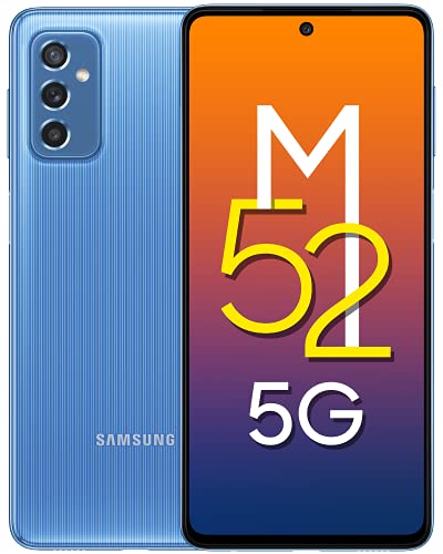 Samsung Galaxy M52 5G (ICY Blue, 6GB RAM, 128GB Storage) Latest Snapdragon 778G 5G | sAMOLED 120Hz Display